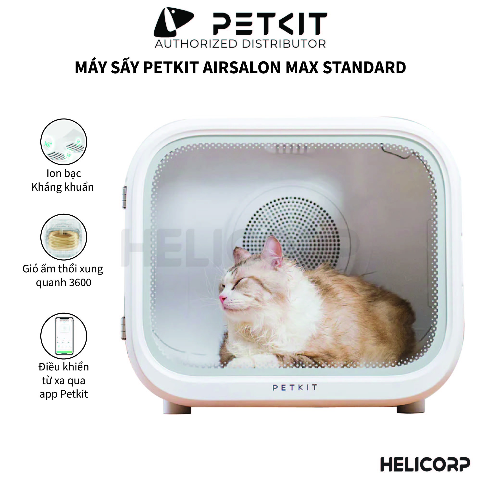 Lồng sấy cho thú cưng Petkit Air Salon Max New 2023